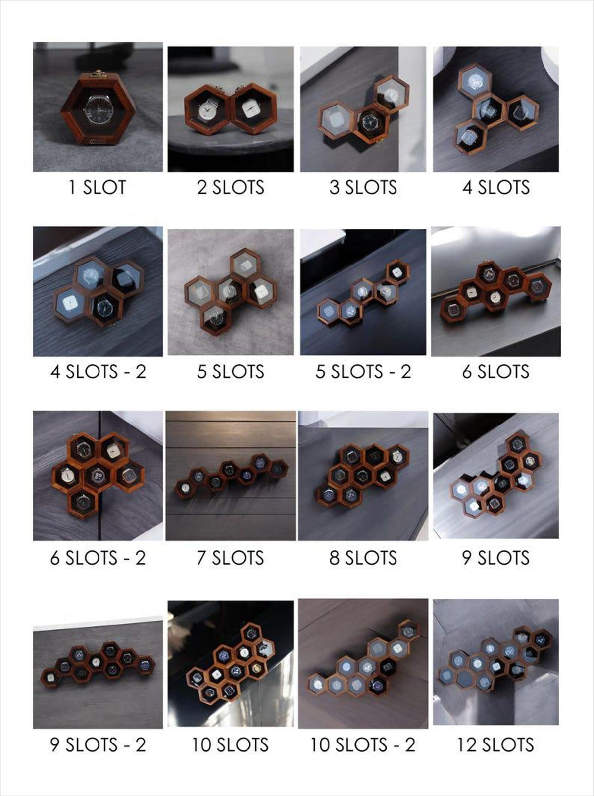 Honeycomb Wooden Watch Box: Indian Rosewood Jewelry Display Case