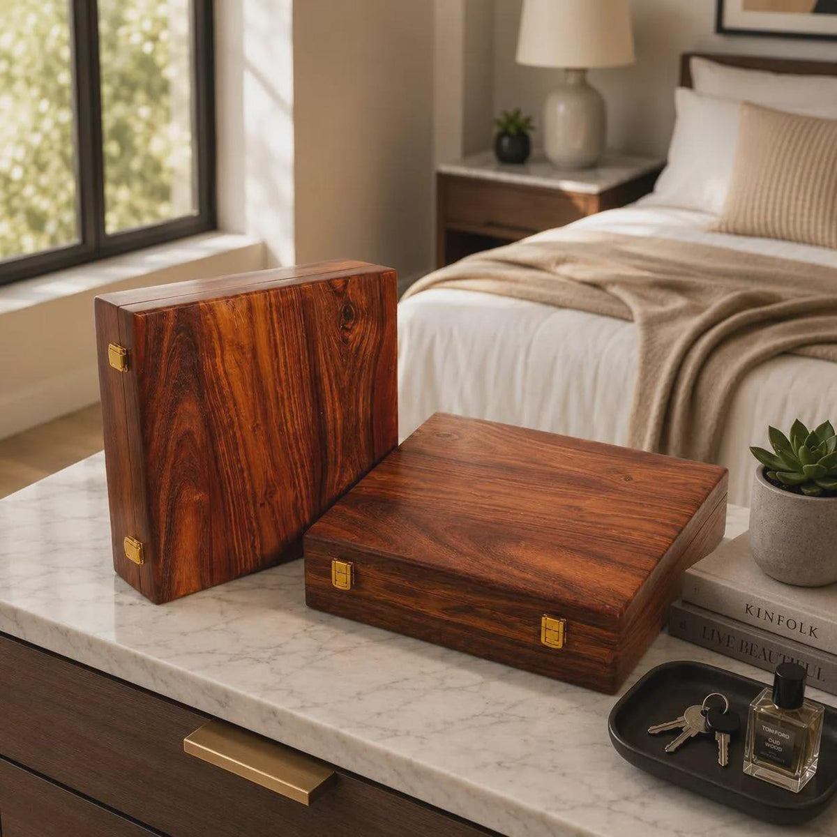 Customized Luxury Watch Storage Case Husband Birthday Gift Wooden Organizer Display Box Personalized Christmas Graduation Present For Him