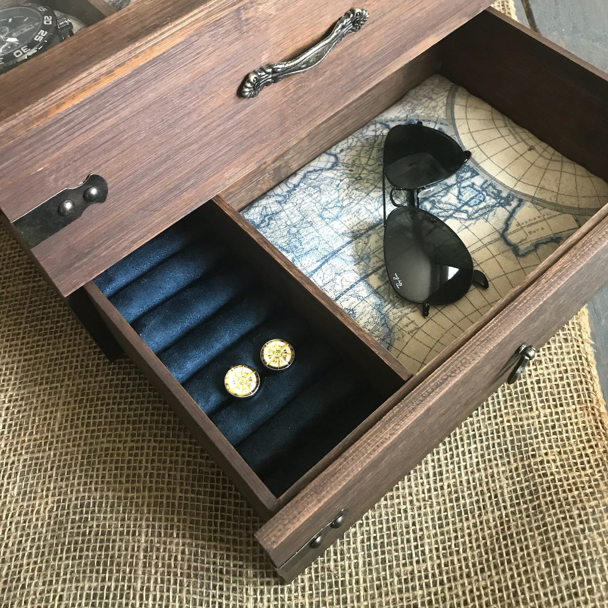 Ring and Cufflink Holder - ADD ON - Watch Box