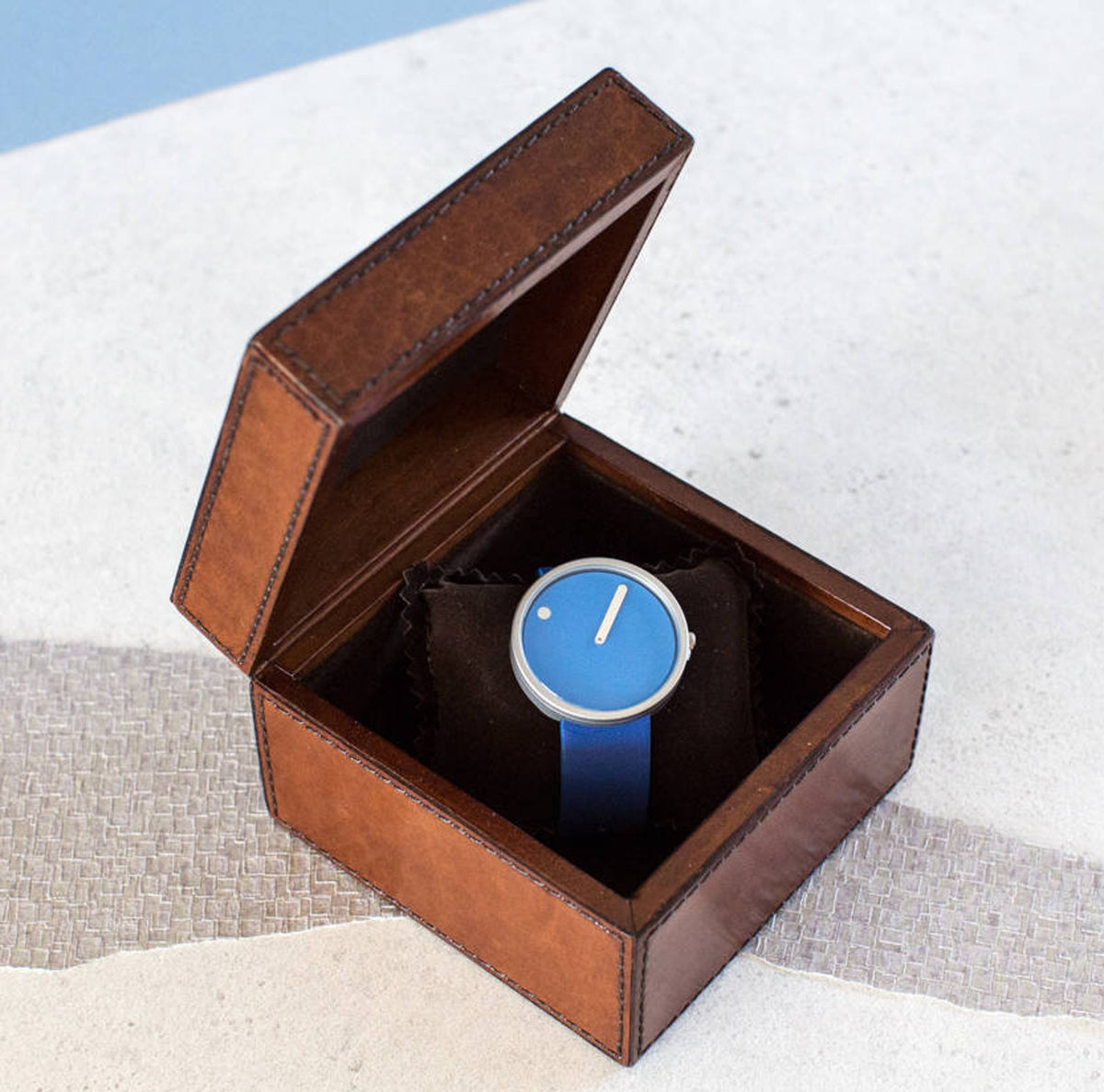 Personalised Leather Watch Box