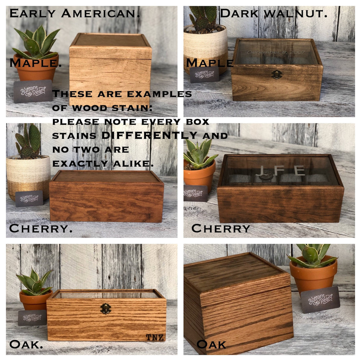 Wood Watch Box: 12 Compartment Organizer, Linen Valet Tray