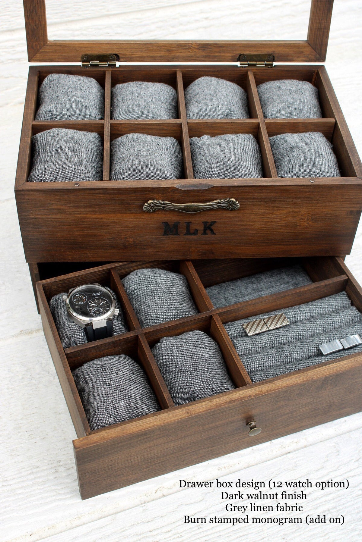 Ring and Cufflink Holder - ADD ON - Watch Box