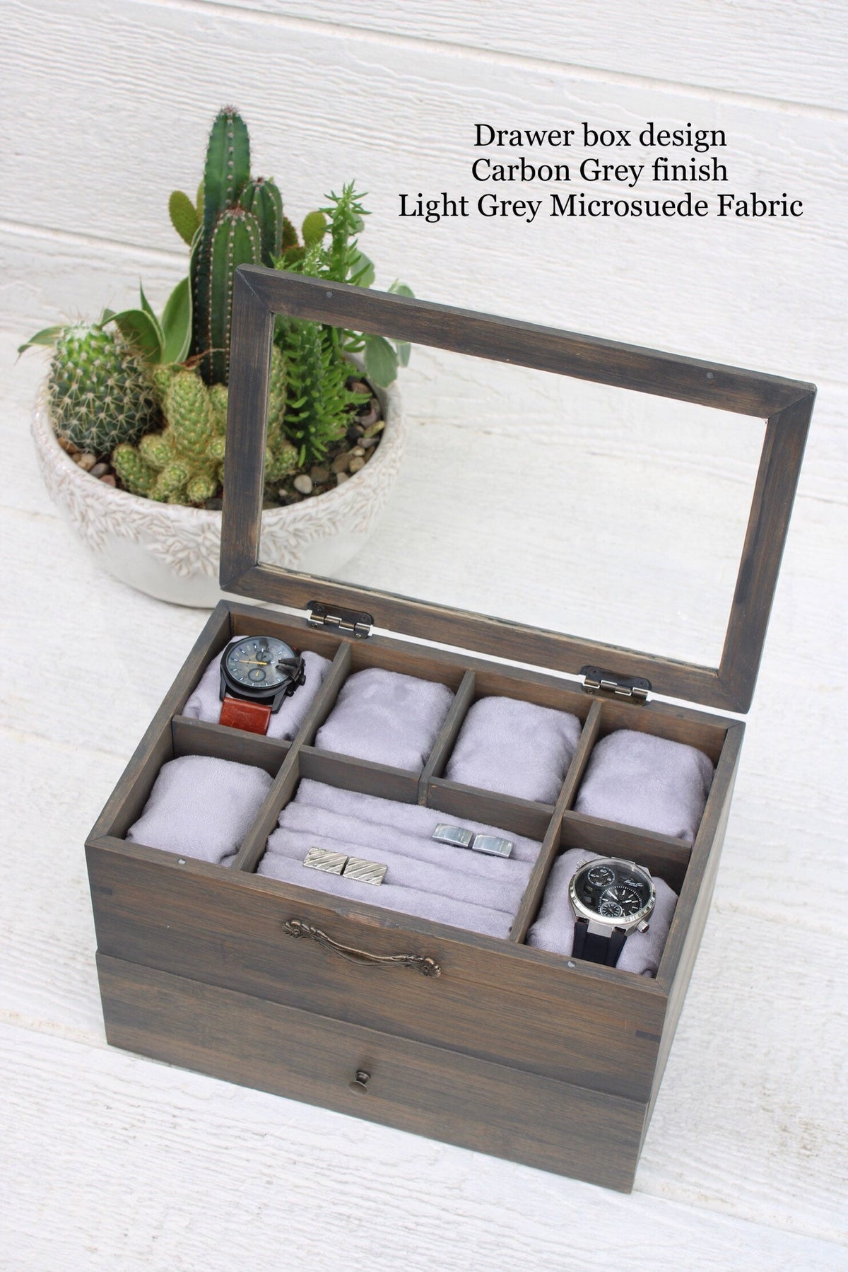 Ring and Cufflink Holder - ADD ON - Watch Box