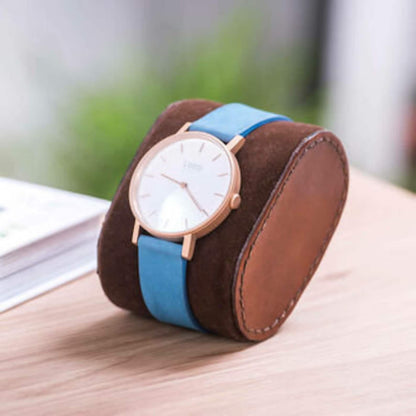 Personalised Leather Watch Box - Leather Anniversary Gift - Father's Day Gift - Wedding Gift - 3rd Wedding Anniversary - Retirement Present