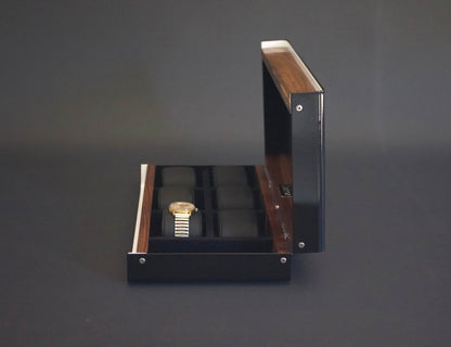 Wood Watch Box, Walnut Watch Storage Box, Modern Watch Boxes, Engraved Watchbox, Handmade Watch Case, Luxury Watch Holder, Uhrenbox,