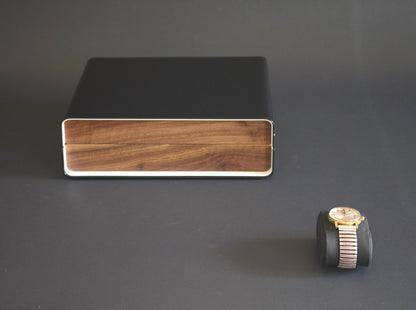 Custom Watch Box 8, Modern Wood Watch Case, Walnut Watch Storage Box, Hand Made Men's Watch Box, Personalised Unique Mens Gift, Watch Box