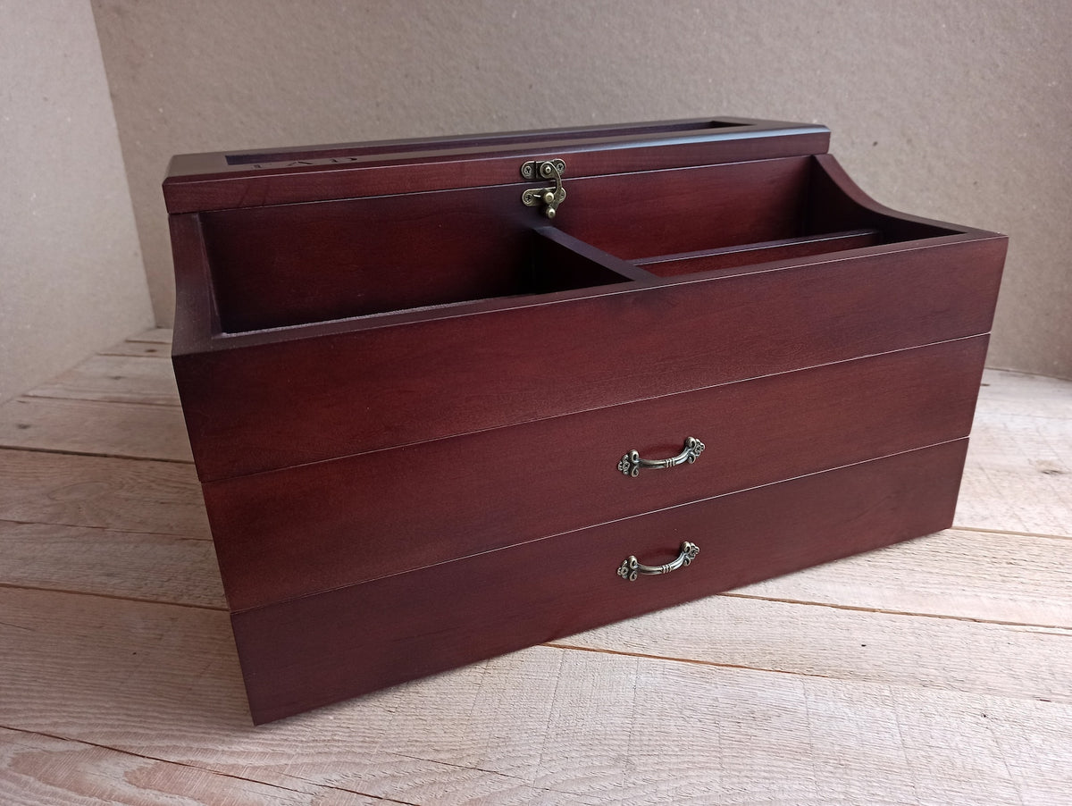 Men's Valet, Watch Case, Valet Box, Watch Box for Men, Boyfriend Gift -Men's Valet Box for 5 watches with Drawer , Men's Watch Box,
