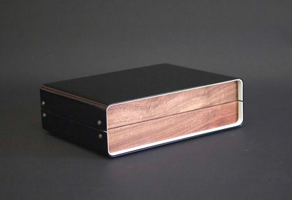 Modern Box For Watches, Wood Watch Case, Custom Men's Gift, 50th Birthday Gift, Watch and Glasses Box, Wood Watch Storage, 4 Watch Box