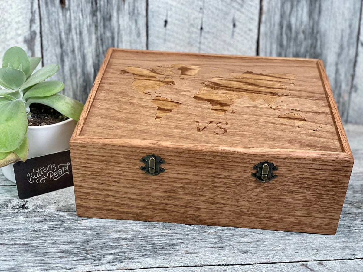 Wood Watch Box: 12 Compartment Organizer, Linen Valet Tray