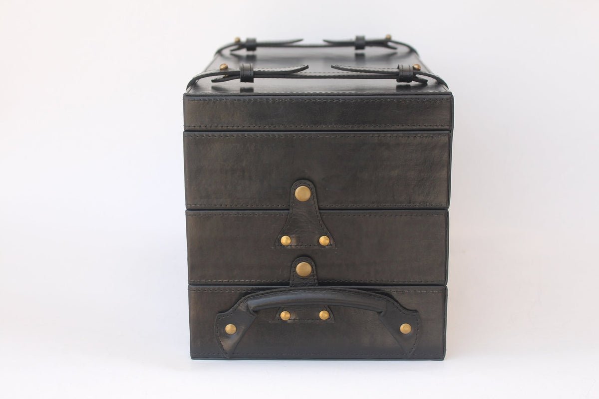 Handmade Leather Luxury Watch Box for 36 Watches – 3-Tier Organizer Display Case