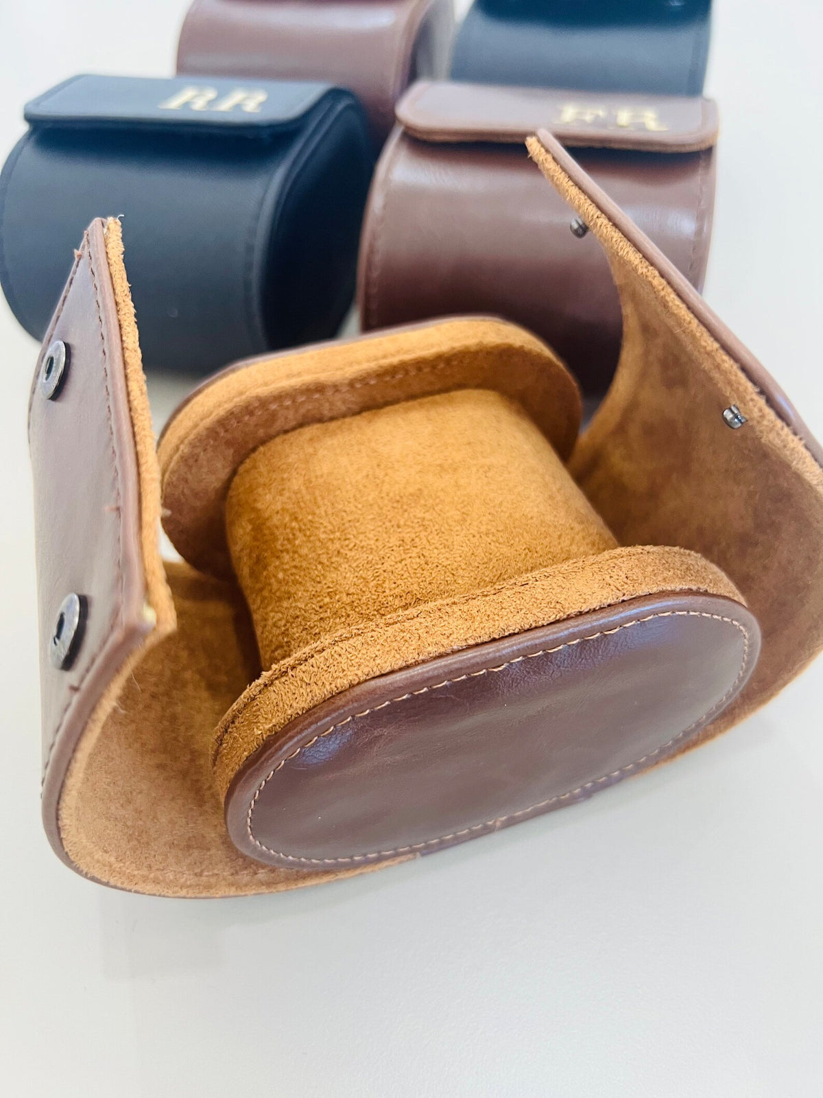 Personalized Faux Leather Watch Box, Groomsman Gift