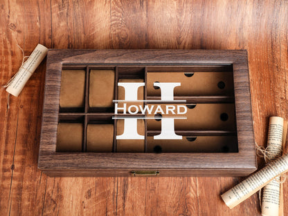 Personalized Groom's Gift, Watch Case for Men, Watch Box Sunglass Organizer, Christmas gifts, Best Gift For Men, Gift For Him,Best Man Gifts