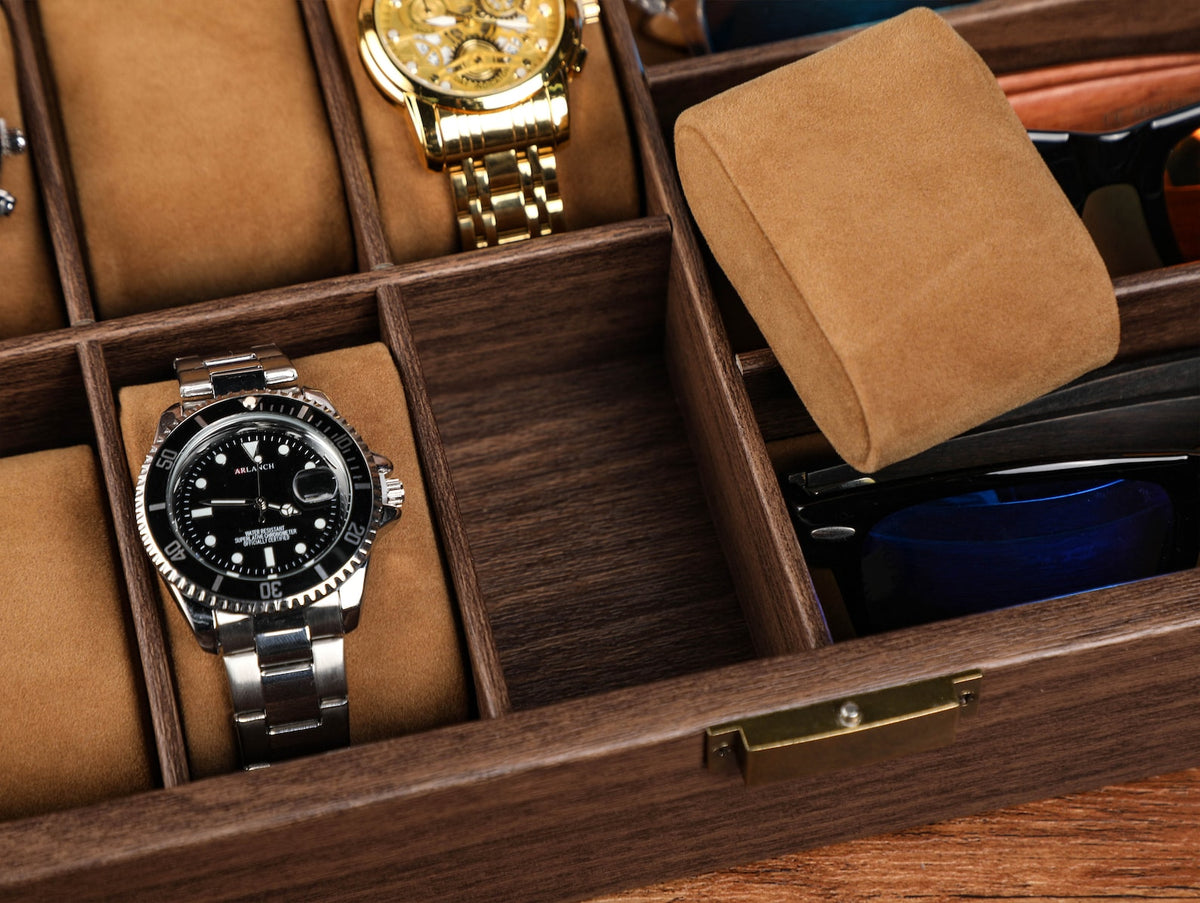 Personalized Groom's Gift, Watch Case for Men, Watch Box Sunglass Organizer, Christmas gifts, Best Gift For Men, Gift For Him,Best Man Gifts