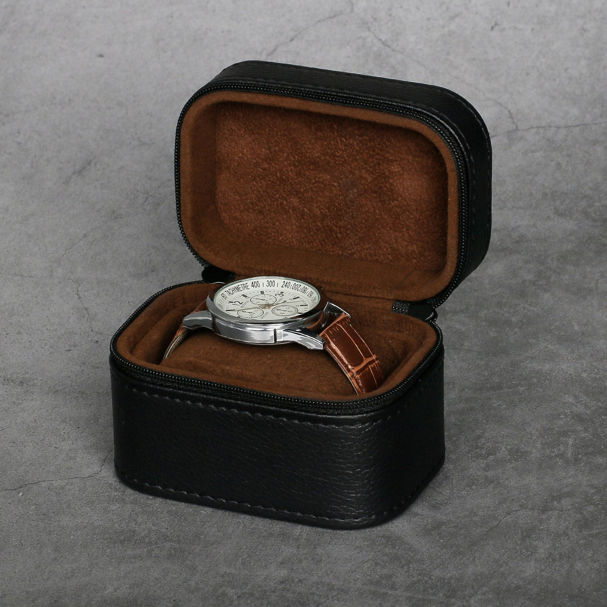 Leather Single Watch Case - Watch Roll for Men, Handmade Watch roll single, Bracelet Storage, Christmas Gift,Watch Travel Box Holder