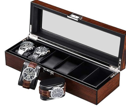 Personalized Watch Box For Men, Engraved Wooden Jewelry Display Organizer with Funny Quotes, Custom Christmas Gift For Him