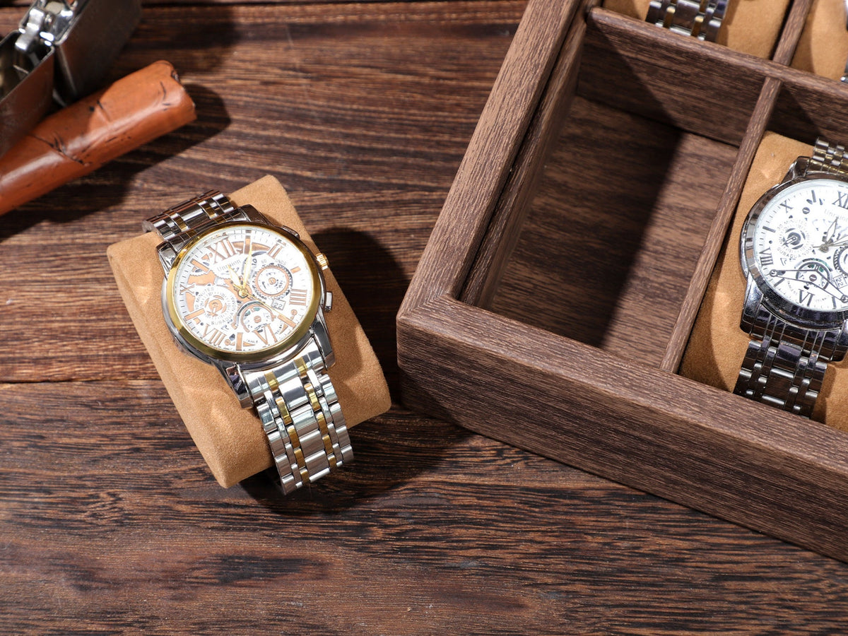 Watch Box with Sunglass Holder, Personalized Groom's Gift, Personalised Leather Watch Box for Men, Watch Case, Watch Organizer,Father's Gift