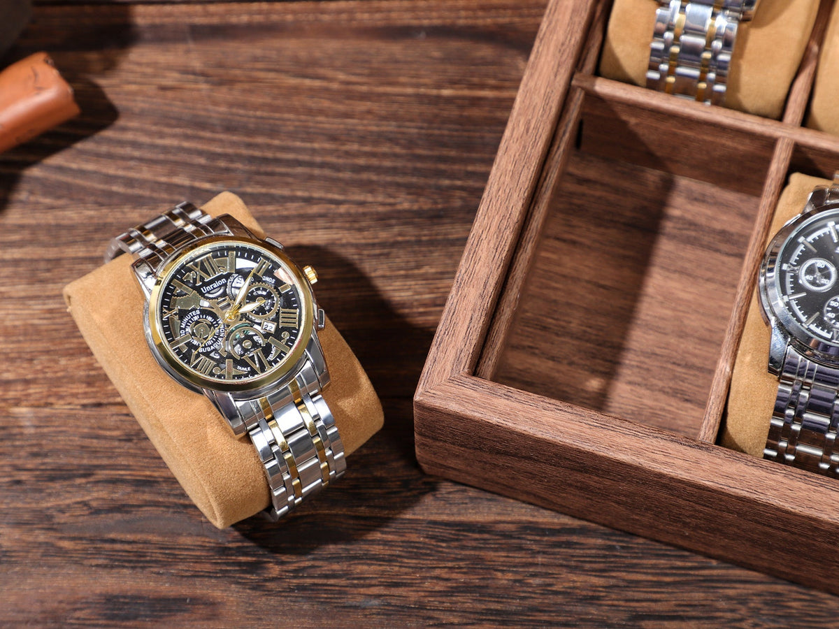Personalized Groom's Gift, Personalised Leather Watch Box for Men, Watch Case, Watch Organizer, 12 Slot Watch Case, Father's Gift