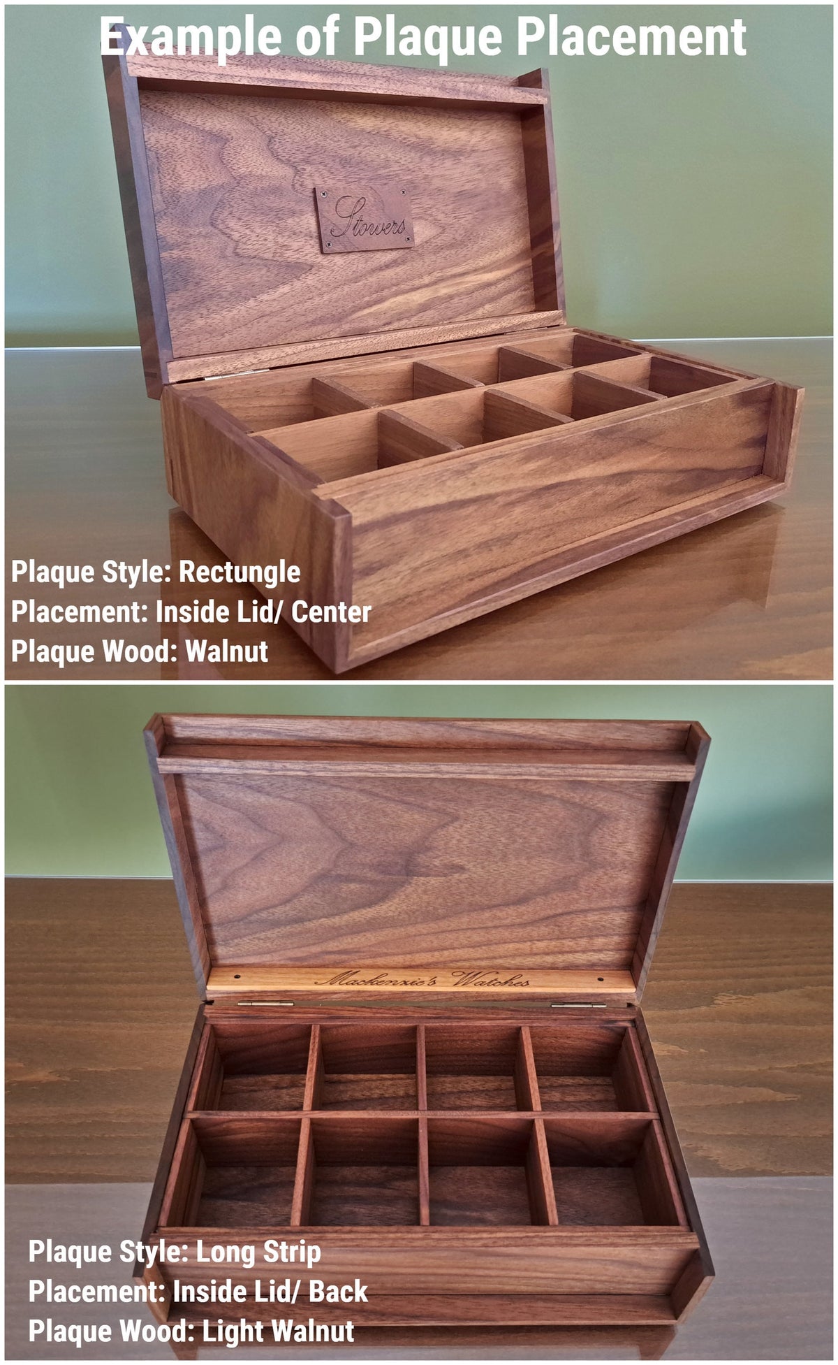 Handmade Wooden Watch Box - Personalized Pocket Watch Storage Case