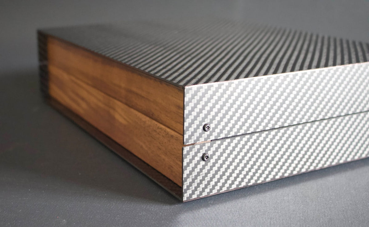 Carbon Fiber Watch Box, Custom Made Watch Case, 8 Watch Box, Mens Carbon Fibre Watch Box, Wood and Carbon Fiber Watch Storage Box, Watch Box