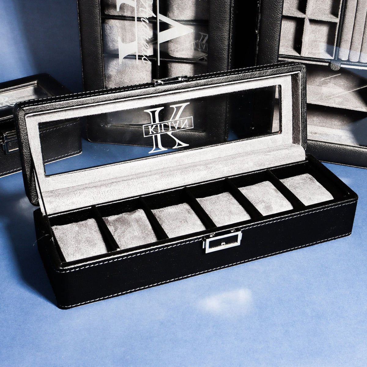 Personalized Watch Box, Groomsman Gift, Best Man Gift, Watch Case, Gift for Dad, Watch Holder, Black Watch Box, Anniversary Gift