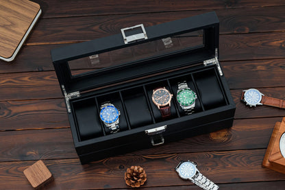 Personalized Leather Watch Box Watch Storage Watch Organizer Double Layer Watch Case Gifts for him Fathers Day Gift Gift for Best Man Gift