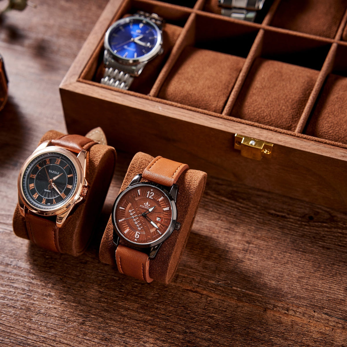 Custom Engraved Watch Box | Gift for Dad | Birthday Gift for Men | Personalized Watch Storage Case| Fathers Day Gift | Anniversary Gift