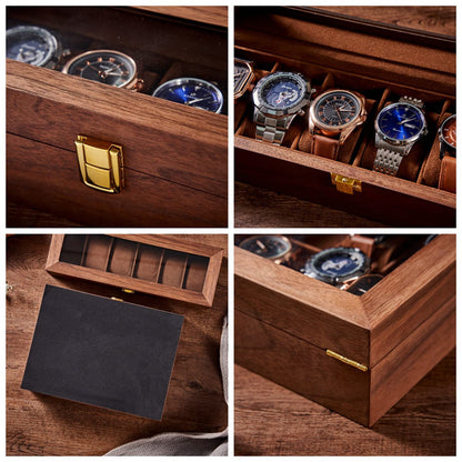 Groomsman Gift Personalized Watch Storage Box Custom Watch Box for Men Watch Case Anniversary Gift for Husband, Boyfriend, Graduation Gifts