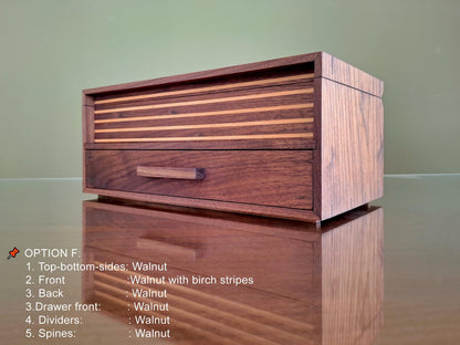 x10 watch box with drawer wood MCM watch box rolex watch box wood wooden watch box watch storage box watch box case personalized watch box