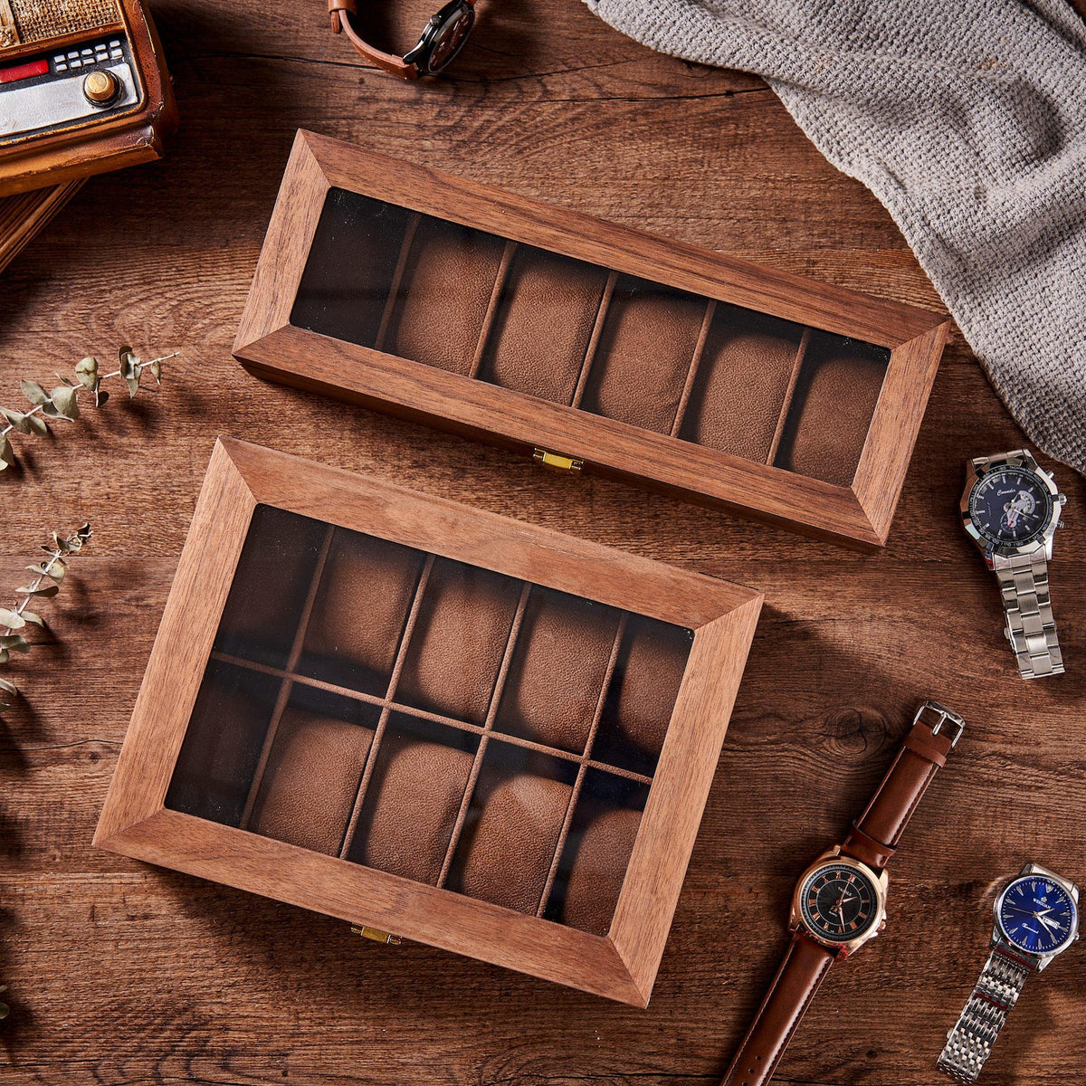 Custom Engraved Watch Box | Gift for Dad | Birthday Gift for Men | Personalized Watch Storage Case| Fathers Day Gift | Anniversary Gift