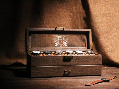 Personalized Watch Storage |Customize mens jewelry box|Engraved Watch Box for Men watch box with drawer watch box for men watch display case