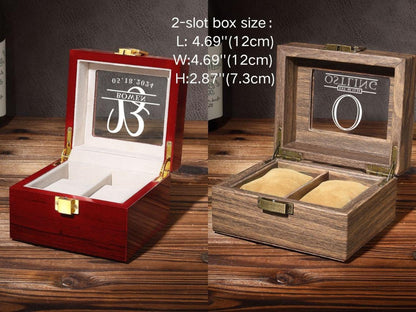 Personalized Wooden Watch Box for Men,Engraved Watch Box,Custom Watch Case,Watch Organizer,Anniversary Gift for Him,Groomsman Gift,Mens Gift