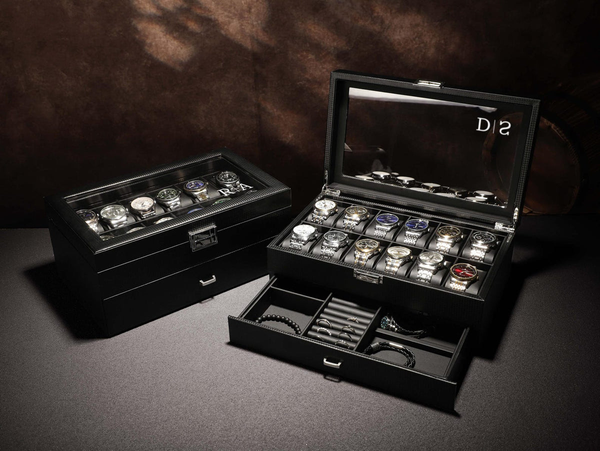 Personalized Watch Storage, Groomsmen Gifts, Engraved Watch Box for Men, Custom Christmas Gift, Watch Organizer, Watch Storage, Gift for Him