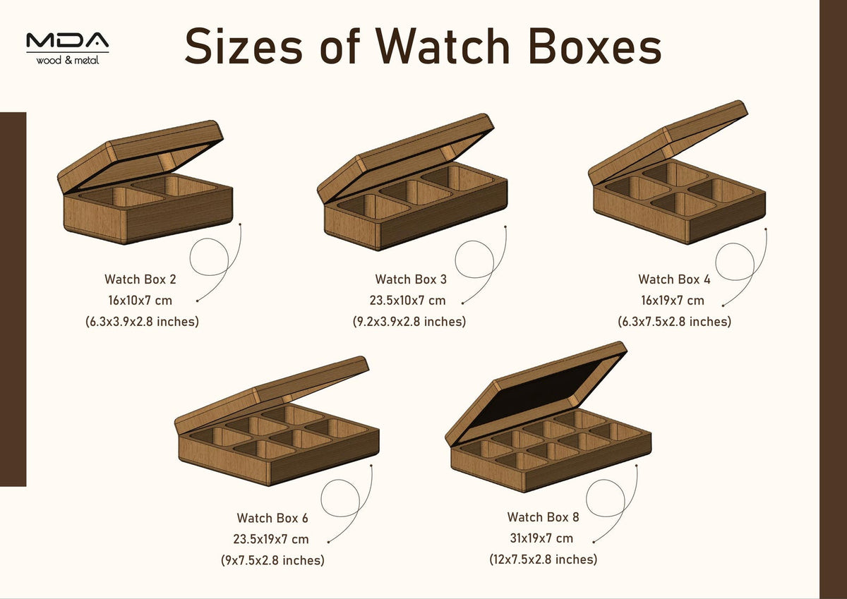 Handmade Wooden Watch Box: Personalized Ash or Oak Storage Case