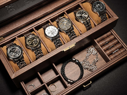 Personalized Watch Storage, Groomsmen Gifts, Engraved Watch Box for Men, Custom Christmas Gift, Watch Organizer, Watch Storage, Gift for Him