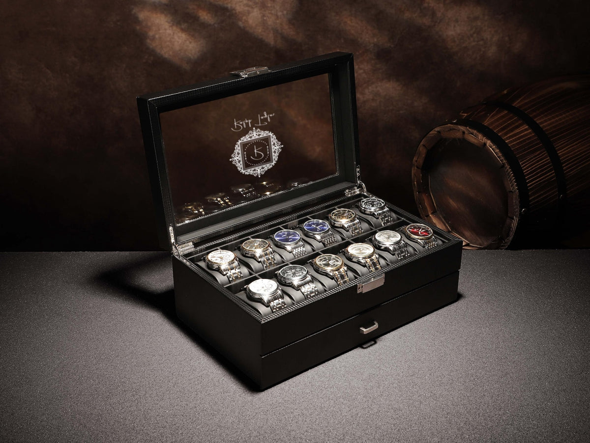 Personalized Watch Storage, Groomsmen Gifts, Engraved Watch Box for Men, Custom Christmas Gift, Watch Organizer, Watch Storage, Gift for Him