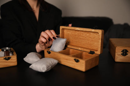 Handmade Wooden Watch Box: Personalized Ash or Oak Storage Case