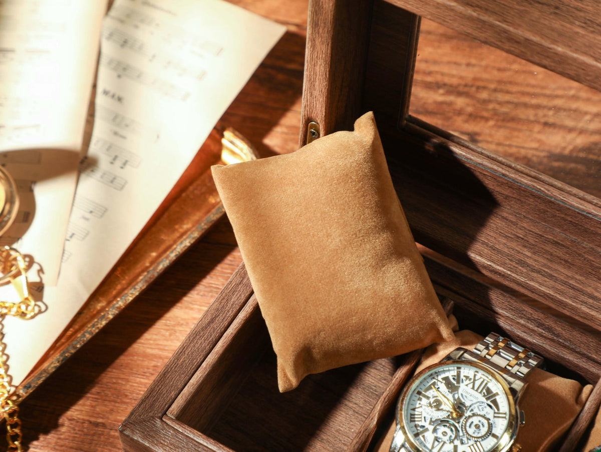 Custom Travel Watch Case, Personalized Watch Box for Men, Watch Box With Name, Brown PU Leather Watch Box for 10 slot Watches,Christmas Gift