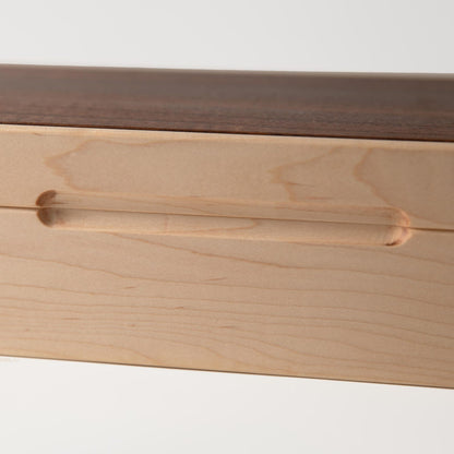 Curly Maple Watch Box - Sapele Mahogany Lid - 8 Watch Compartments - Personalized Gift for Him - Handmade