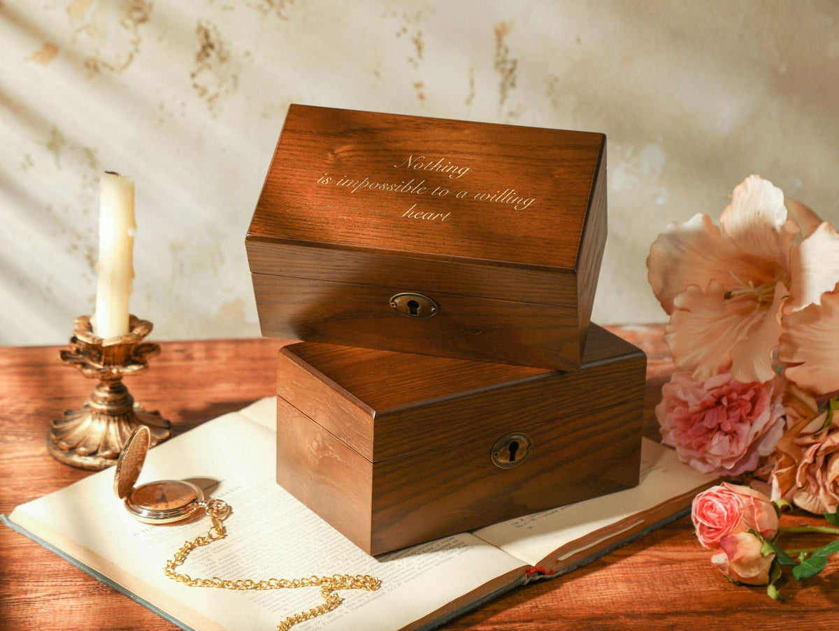 Watch Storage Box, Engraved Watch Box for 1/2 slot Watches, Personalized Wooden Watch Box With Name, Watch Box for Men, Valentine's Day Gift
