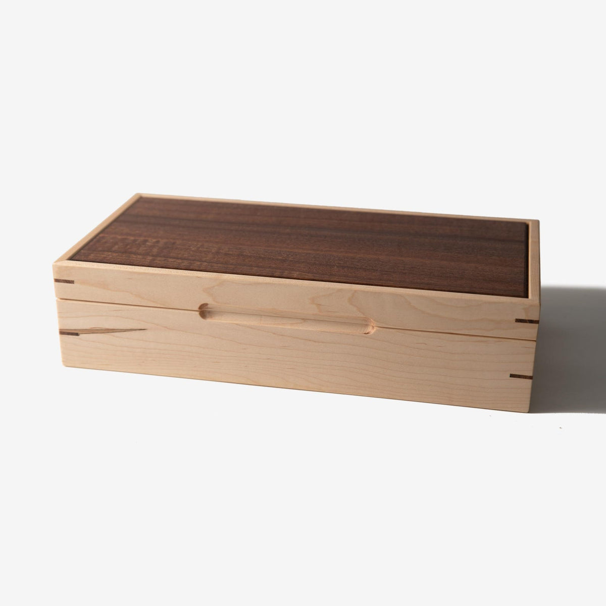 Curly Maple Watch Box - Sapele Mahogany Lid - 8 Watch Compartments - Personalized Gift for Him - Handmade
