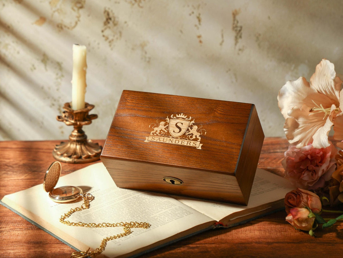 Watch Storage Box, Engraved Watch Box for 1/2 slot Watches, Personalized Wooden Watch Box With Name, Watch Box for Men, Valentine's Day Gift