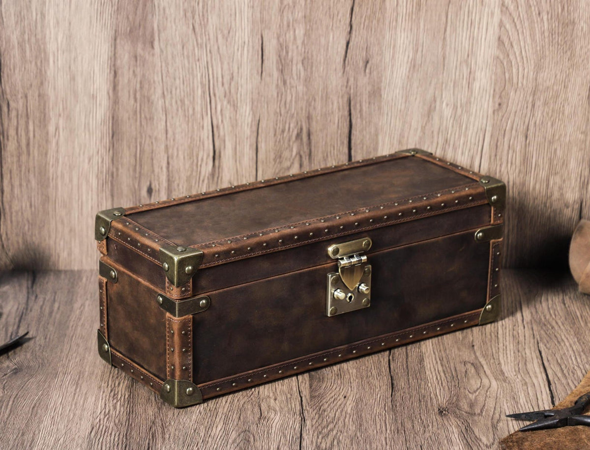 Luxury Leather Watch Organizer Box, Handmade Lock Watch Case, Travel Watch Organizer Holder, Watch Display Box, Groomsmen Gift