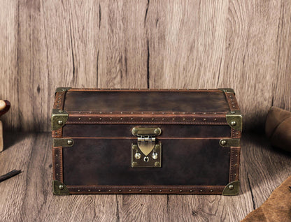 Luxury Leather Watch Organizer Box, Handmade Lock Watch Case, Travel Watch Organizer Holder, Watch Display Box, Groomsmen Gift