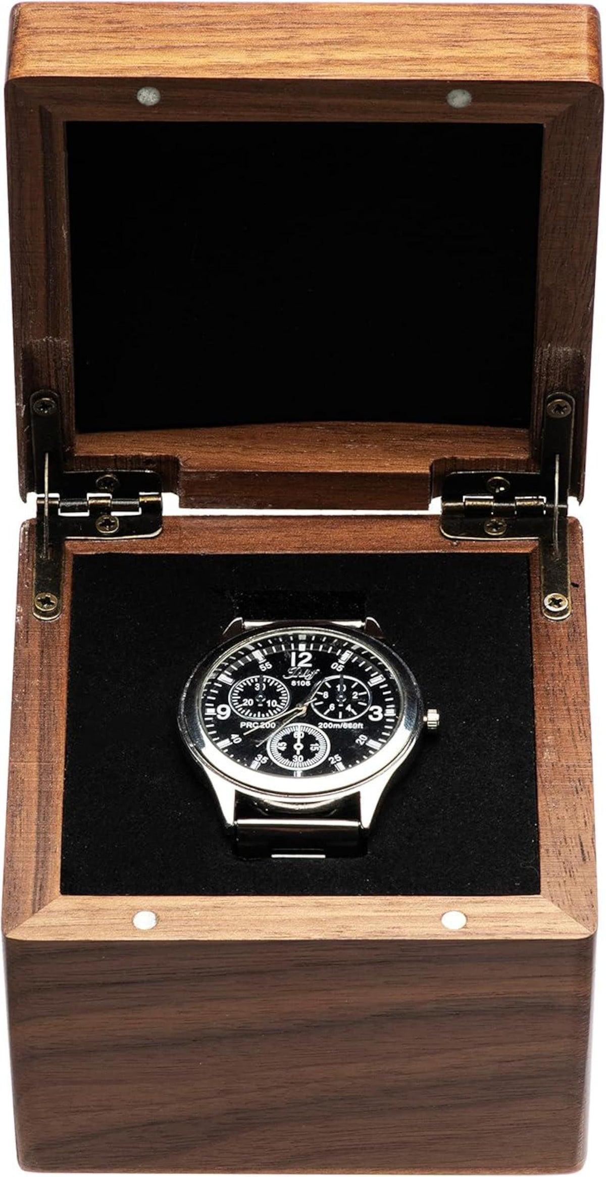 Personalized WOOD WATCH BOX for Men Travel Roll Case Display Organizer Groomsmen Birthday Gift for Him Dad Son Boyfriend