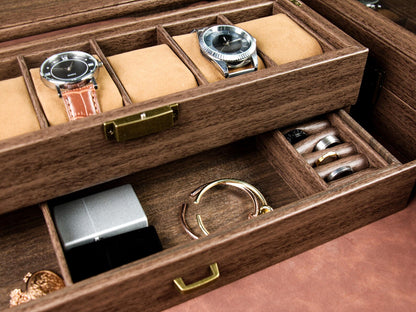Custom Engraved Watch Box ,Personalized Watch Case,Customized watch storage jewelry box,Gift for dad,Mens Gift,Anniversary Gifts for Husband