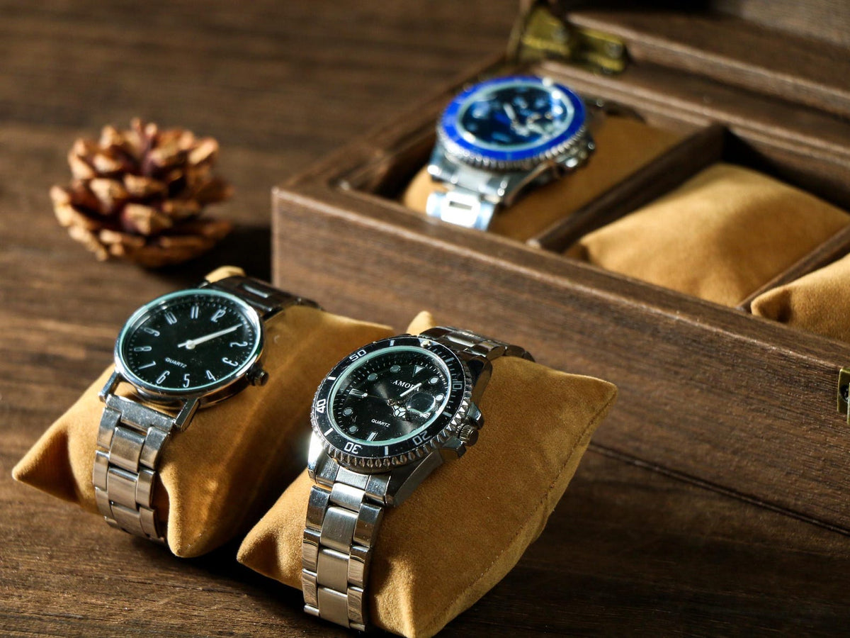 Personalized Watch Storage, Custom Engraved Watch Box for Men, with Drawer Watch Display Case, Men jewelry box, Gift for Him , Groom Gift