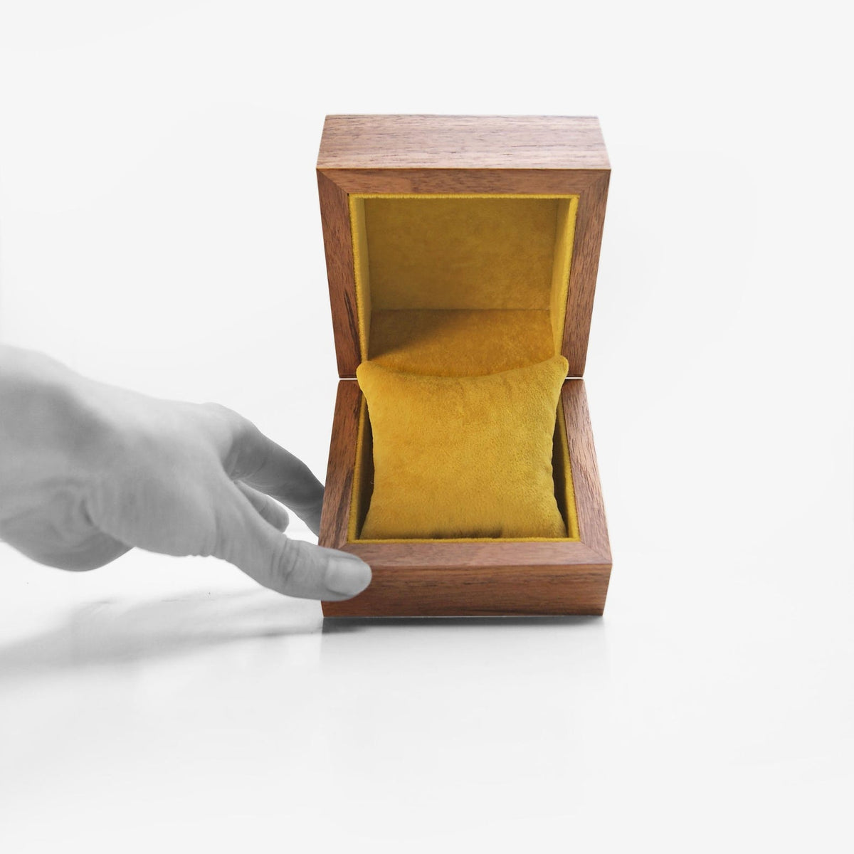 Watch Box with Velvet Pillow, Custom Engraved Jewelry Gift Box for Wife, Jewelry Box for Husband
