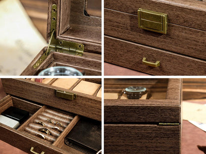 Custom Engraved Watch Box ,Personalized Watch Case,Customized watch storage jewelry box,Gift for dad,Mens Gift,Anniversary Gifts for Husband