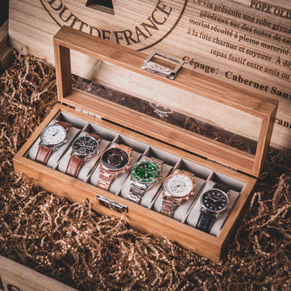 Personalized Wooden Watch Box, Engraved Watch Holder, Birthday Gift for Him, Fathers Day Gift, Boyfriend Gift, Anniversary Gift for Husband