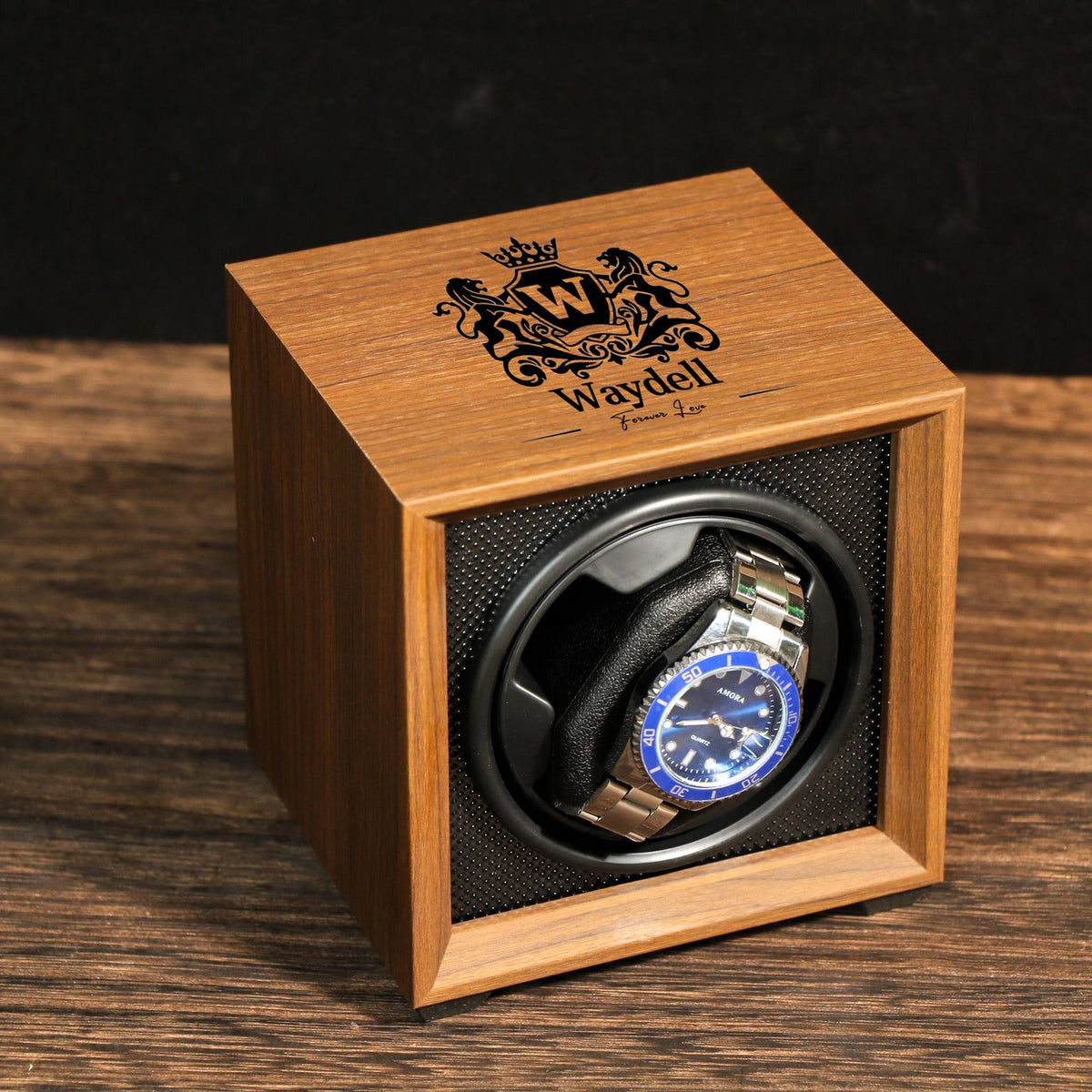 Handmade Wooden Watch Winder, Watch Storage, Quiet Automatic,Luxury Gift for Him,Gift for Watch Lover, Fathers Day Gift, Couple Gift for Him